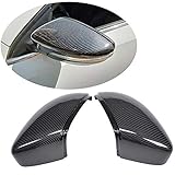 MCARCAR KIT Mirror Cover Fits for Volkswagen VW Scirocco Passat CC 2009-2017 Beetle 2013-2017 Jetta Real Carbon Fiber Rear View Mirror Caps