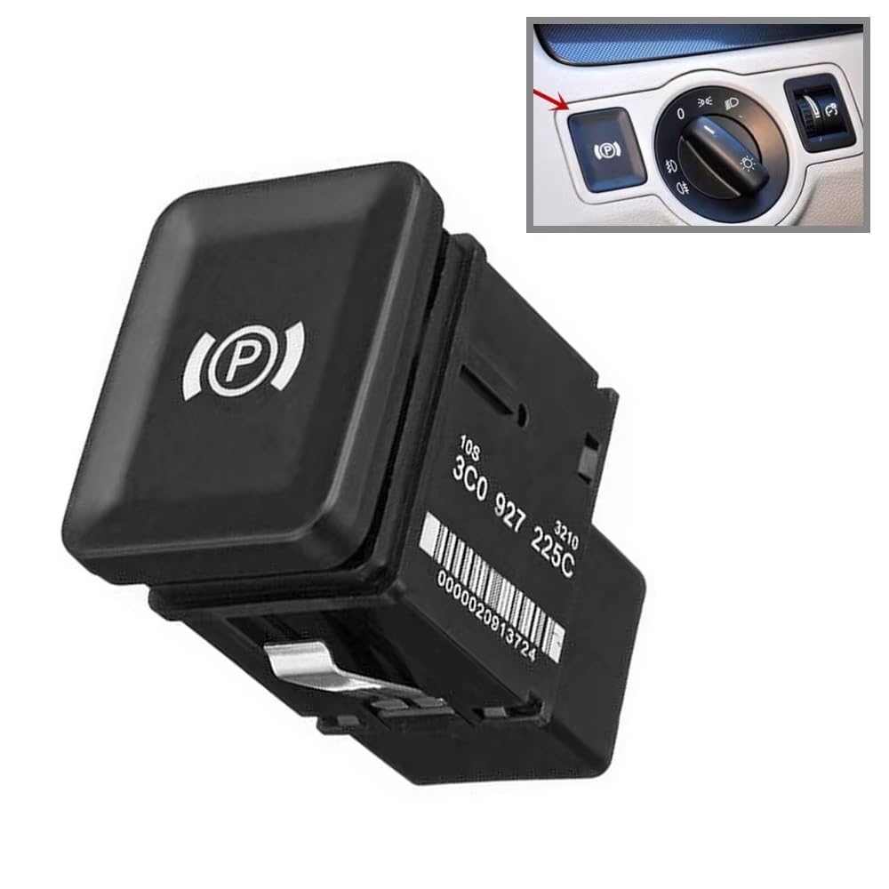 pour VW Passat B6 R36 C6 CC 2008-2011 : 10 interrupteurs de Frein de stationnement (références : 3C0927225C et 3C0927225B).