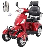 Xmatch Medical Electric Mobility Scooter Heavy Duty 4-Wheel with Rear Easy Access Basket &...