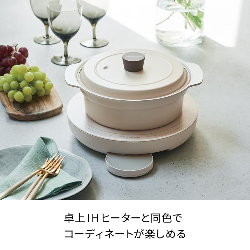 Amazon.co.jp: Recolte RIH-1 Tabletop IH Cooking Griddle