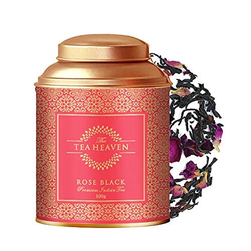 The Tea Heaven Tea Gift Rose Black Tea Good for skin100 Natural