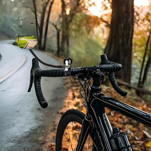 Rétroviseur de vélo avec avertisseur sonore et miroir ajustable 360