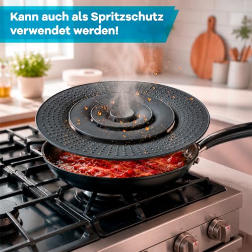 Netrox Überkochschutz und Pfannen Spritzschutz aus Silikon – Ansicht 3