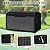 Greesum 100 Gallon Resin Deck Box Large Outdoor Storage with Cushions for Patio Furniture, Garden Tools, Pool Supplies, Weatherproof and UV Resistant, Lockable, Dark Black