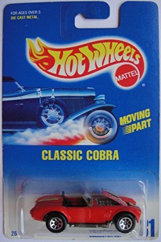 Amazon.com: HOT WHEELS 1991 #31 RED CLASSIC COBRA 7 SPOKE WHEELS