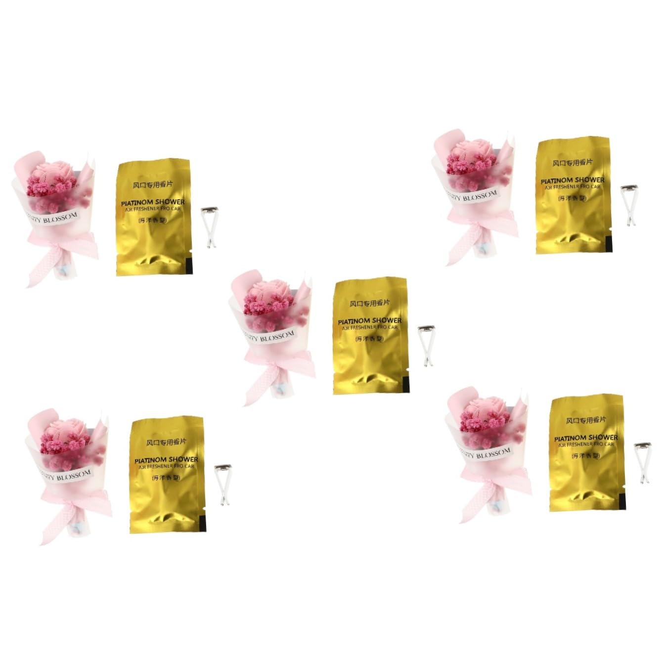 Gatuida 5pezzi Clip Diffusore Di Aromi Per Auto Con Fiore Immortale Decorazione Per Bocchette Aria Profumatore Per Auto Per Donne Per Occasioni Speciali e Regali Design Adorabile e