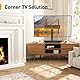 PERLEGEAR TV Standfuss TV Ständer Schwenkbar für 24-60 Flach & Curved Fernseher bis zu 45 KG, TV-Standfüße Höhenverstellbar & Fernsehständer Stabil,Universeller TV Standfuss Max.VESA 400x400 mm