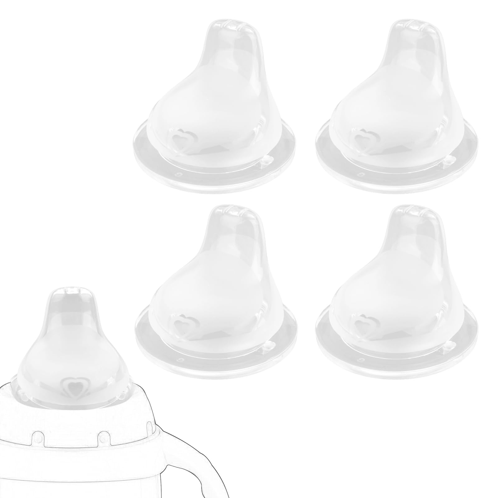 Lyreh 4pcs Silicone Replacement Spout