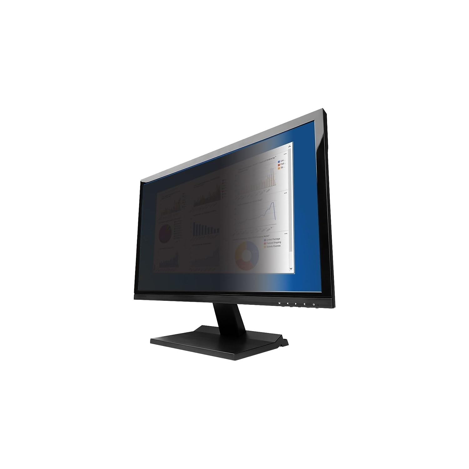 V7 PS23.8W9A2-2N 23.8" Privacy Filter (16:9, 20.76 x 11.67 in / 52.73 x 29.64 cm, Cleaning Cloth, mounting Straps) matt/Glossy