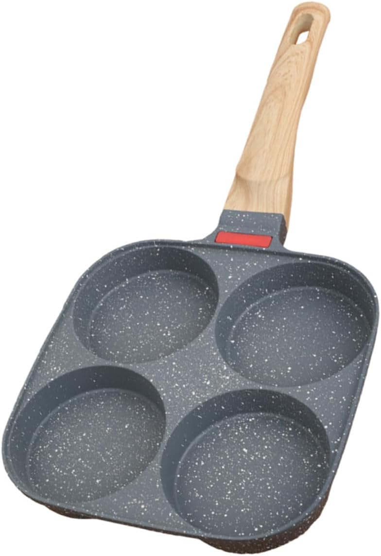 Breakfast Pan Set Small Egg Frying Pan Lid Non Stick Cooking Pan 4 Egg Pan Easy to Cle