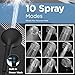 Dual Filtered Shower Heads Combo, High Pressure Rain Shower Head with Handheld Spray Built-in Power Wash, Dual Handheld Shower Head for Hard Water, Remove Chlorine for Healthier Skin-Black