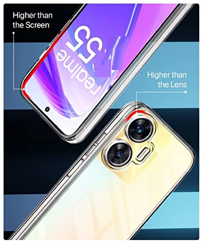 Image of Rubber Back Cover for Realme RMX3710 / C55 - Transparent
