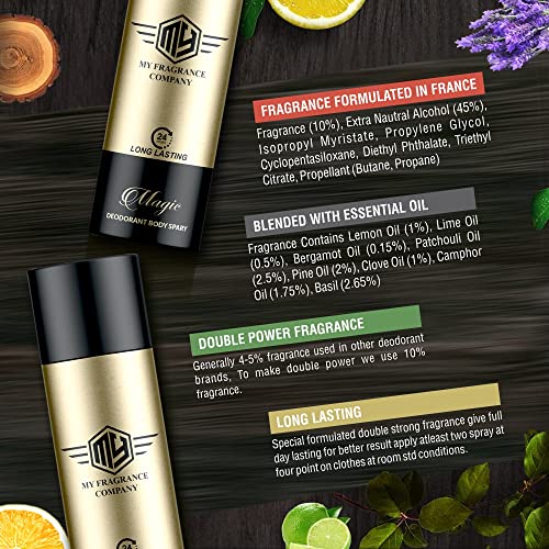 Image of Original Royale-Impulse-Magic Deodorant Set For Men 165ml Each (Combo Of 03) Deodorant Spray - For Men