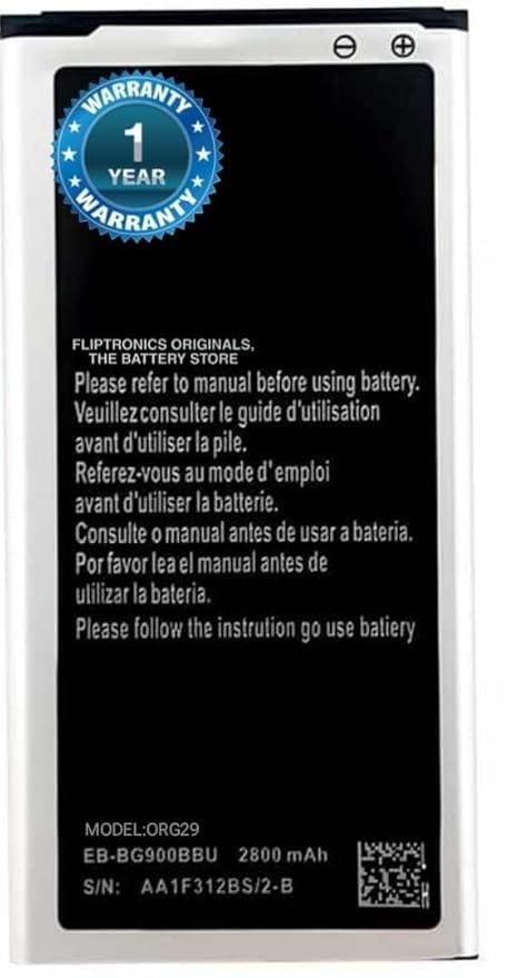 Image of THE BATTERY STORE Original EB-BG900BBE Battery for Samsung Galaxy S5 G900 G900S G900I G900F G900H Battery with 1 Year Warranty**** (Q30)