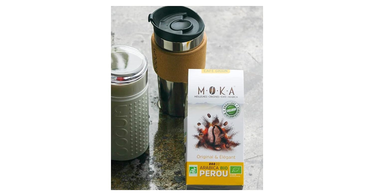 MOKA - 100% reiner Arabica-Kaffee aus Mexiko - Stärke 8 - Origineller und eleganter Bio-Kaffee - 100 mit kompatible Kapseln - Zero Waste - Biologisch abbaubar und Home Compost - Frankreich