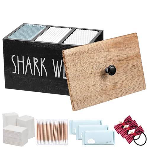Caja de almacenamiento de madera con separadores para optimizar el baño 2