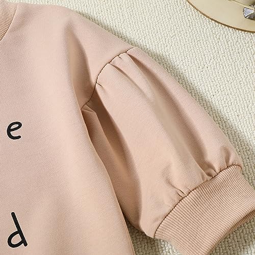 Boy's Fleece Sweatshirts Autumn Winter Toddler Boys Girls Long Sleeve Letter Prints Hoodie Tops Sweatshirt for4