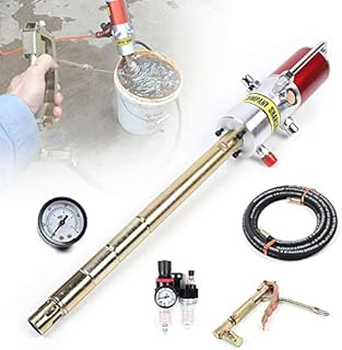 50:1 Ratio Air Operated Grease Pump,Heavy Duty Pneumatic Grease Pump with 4M Pipe and Oil Water Separator (30-40 Mpa)
