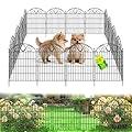 10 Panels No Dig Decorative Garden Fence Panel – 28" H X 19.6' L Rustproof Metal Dog Fence Outdoor for Yard, Animal Barrier Fence for Pet, Garden Border, Patio, Flower Beds| Temporary Fencing