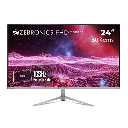 (Refurbished) Zebronics Zeb – A24FHD Slim Gaming LED Monitor with 60.4cm (24”) Wide Screen, Full HD 1920