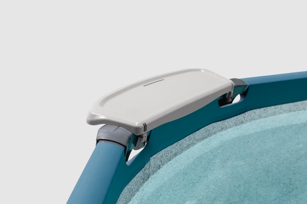 Intex 28826NP - piscina UltraLuxe cm 488X132 con kit premium incluso (scaletta, pompa a sabbia, telo rinforzato, copertura, skimmer e analizzatore dell'acqua) PVC 3 strati anti UV ad alta resistenza