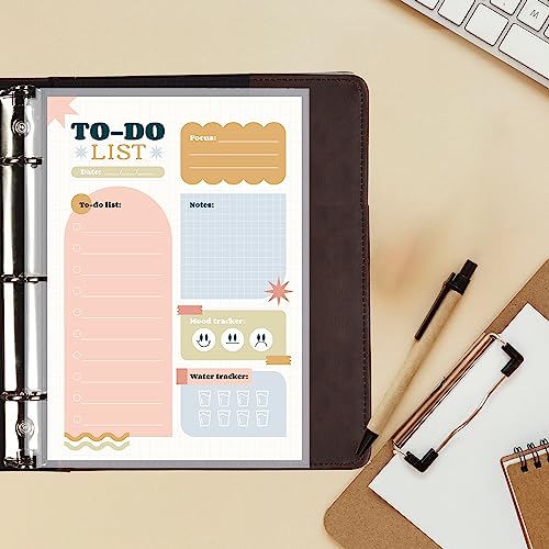 Office Werks Heavyweight Clear Mini Sheet Protectors Holds 5.5 x 8.5 Inches Sheets, Fits a 3-Ring Binder, Crystal Clear, Acid-Free, Archival Safe with Reinforced Holes, Top Loading (200 Pack) - Thumbnail 5