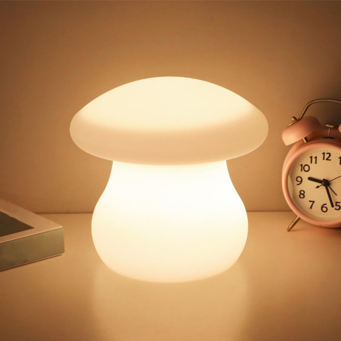 Kichvoe Lampada Fungo Telecomandata USB Ricaricabile per Camera da Letto