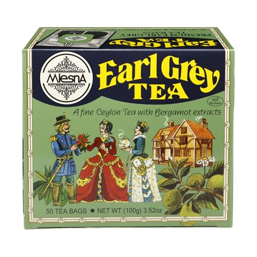 Image of Mlesna Earl Grey Black Tea 100g | 50 Foil-Wrapped Tea Bags | Pure Ceylon Black Tea & Bergamot Extract | Rich in Antioxidants | Imported from Sri Lanka