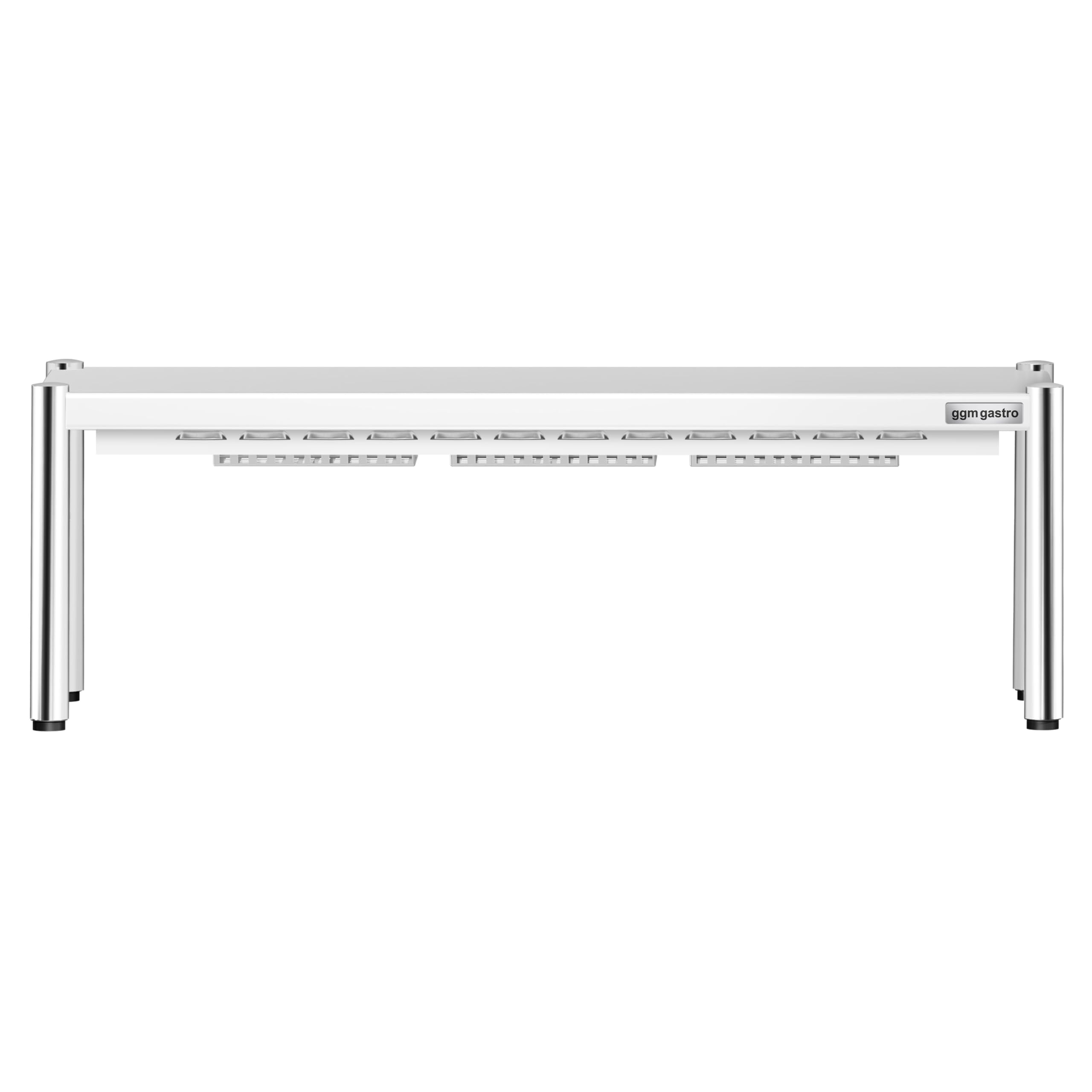 GGM Gastro | AB1K144#KBK13-3 | Wärmebrücke mit Keramikstrahler - 1400x370mm - 1,05 kW - 1 beheizte Etage