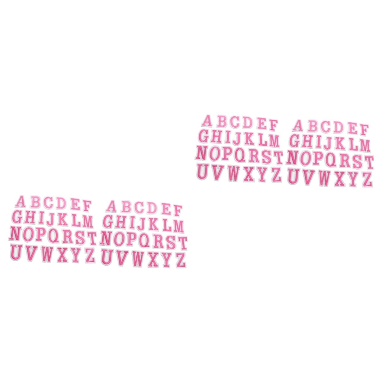 VILLCASE 104 pcs iron-on letter stickers glitter letter patches sewing patch applique hotfix letter patches crochet clothing Sewing Patches Alphabet Iron on Patch sewing Alphabet fabric