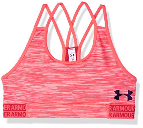Under Armour, Heatgear Armour Novelty Bra, Reggiseno Sportivo, Bambina, Rosa (Brilliance/Coral Cove/Brilliance 819), M