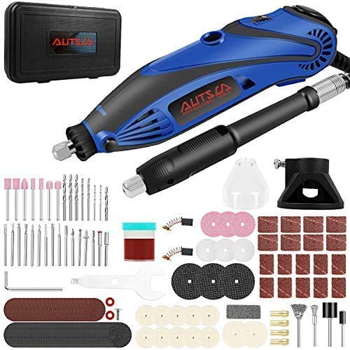 Autsca Outil rotatif multifonction avec 168 accessoires et 4 embouts avec de nombreux accessoires - Pour les bricoleurs et les bricoleurs - Accessoires complets Armada-168