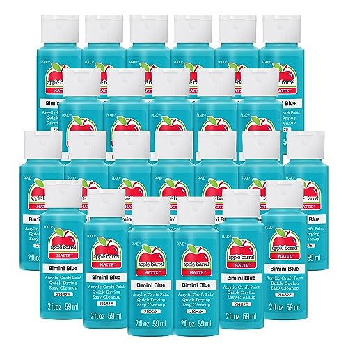 Image of Apple Barrel Acrylic Paint in Assorted Colors (2 oz), 21482, Bimini Blue (Pack of 24)