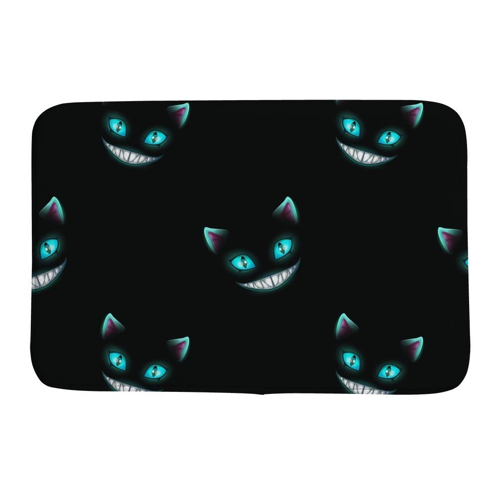 Tapis de bain visage de chat bleu pour une décoration de salle de bain moderne