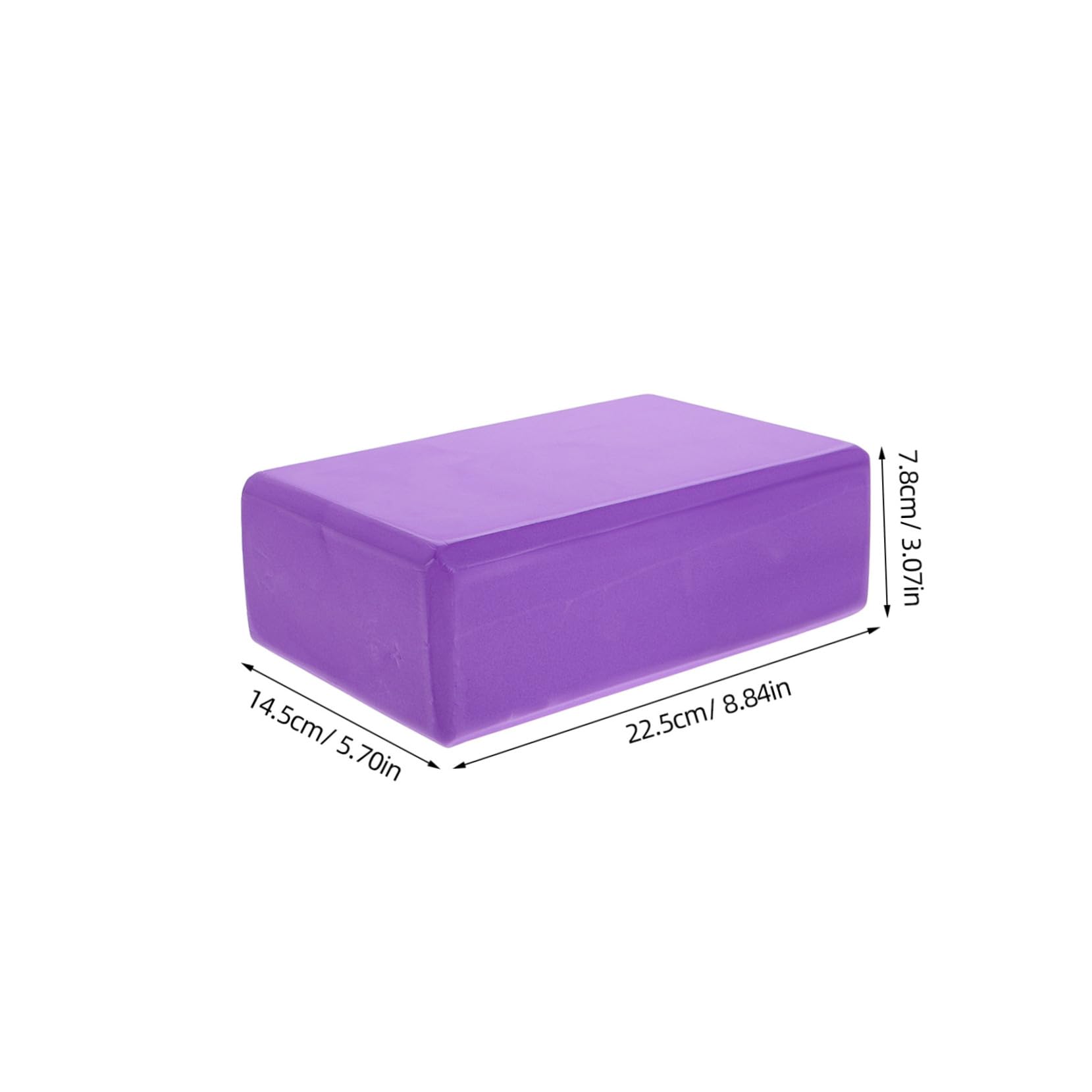WOONEKY Set 3 Pezzi Blocchi per Yoga in Eva con Cinturino, Impugnatura Confortevole e Stabilità Migliorata, per Yoga, Pilates e Sessioni di Stretching