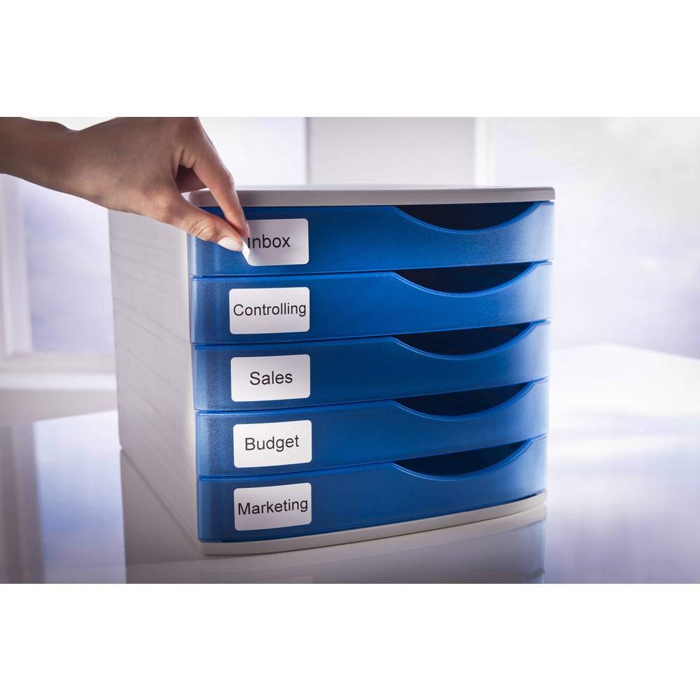 AVERY Zweckform AS0722550 Dymo LabelWriter Etiketten kompatibel zu S0722550 (19x51mm, 1 Rolle|500 ablösbare Aufkleber, selbstklebend, für LW Dymo Etikettendrucker/Beschriftungsgerät/Etikettenband)