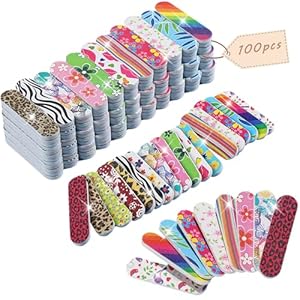 Brillantreal Mini Nagelfeilen Set, 100 Stück