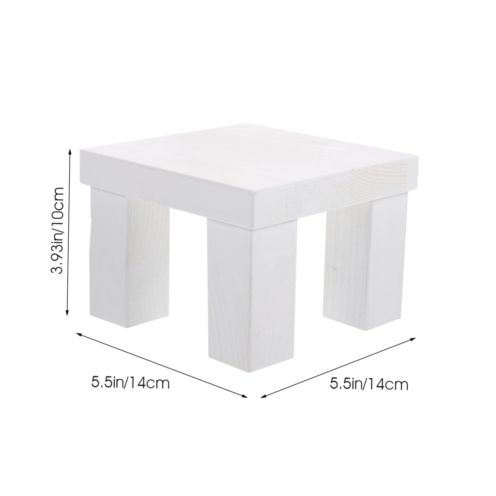 Levemolo Mini Banc en Bois Blanc Portable pour Accessoires Photographiques, Design Unique et Pratique, Photographie de -nés et Création d'une Atmosphère Chaleureuse
