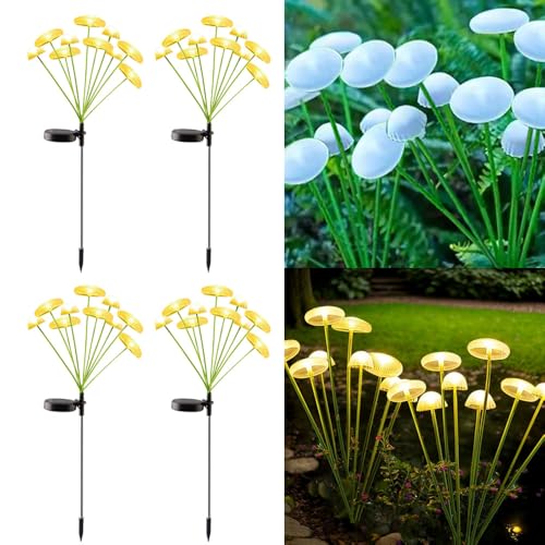 Lampe solaire méduse haut de gamme extérieur étanche lot de 4 pour jardin chic