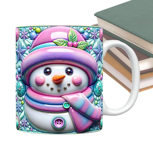Snowman Mug - 퐻̃NX}X}O - 3DႾ܃fUCnhtJbv zf[eB[o[Xf[hN Mtg