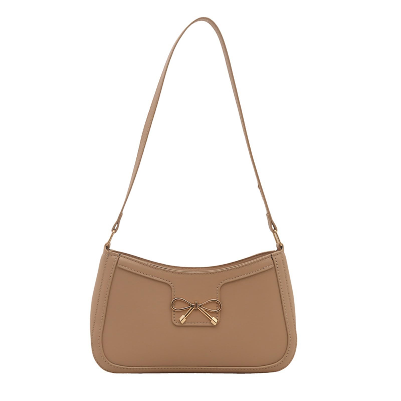 Elnwnnkc Sophisticated Armpit Bag for Women Bows Handbag PU Leather Shoulder Bags Trendy Underarm Purse for Various Occasion Women Handbag