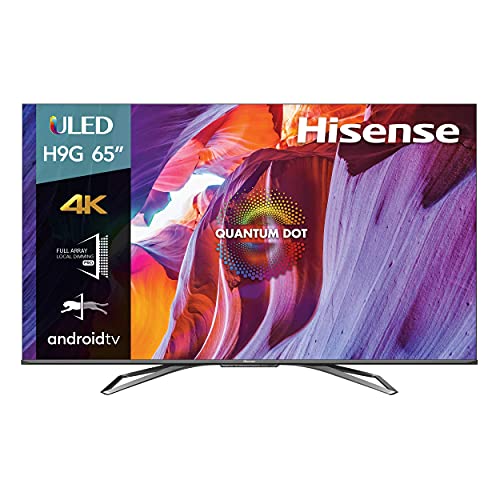 Hisense 65-Inch Class H9 Quantum Series Android 4K ULED Smart TV with Hand-Free Voice Control (65H9G, 2020 Model) (Renewed)