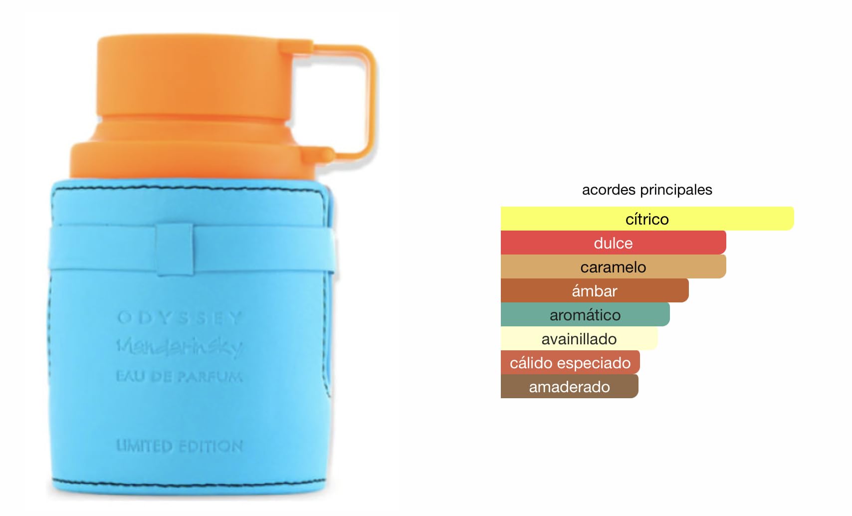 Perfume Odyssey Mandarin Sky Original 100ML, Perfume Árabe de Larga Duración, Eau De Parfum Importado desde E.A.U, Incluye Atomizador 5ML, Aroma Cítrico-Amaderado con Notas Exóticas (Mandarin Sky)