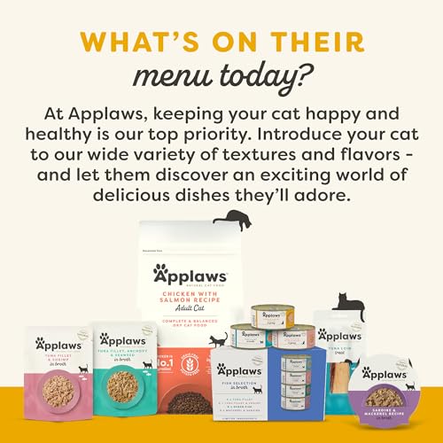 Image of Applaws Chicken Variety in Broth Wet Cat Food 3-Flavor 16-Pack 2.47 oz Cans | 100% Natural, High Quality Ingredients, High Protein, No Artificial Additives, Limited Ingredients