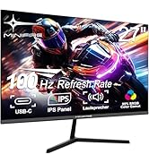 Minifire-Caixun Monitor - 27-Zoll-Bildschirm im rahmenlosen Design, IPS, 100Hz, USB Tpye-C, FHD, ...