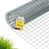 horizont Volierendraht - 1 x 10 m - Maschenweite 12,7 mm - verzinkt -...