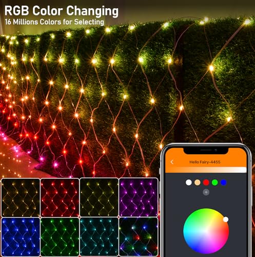Snapklik.com : Smart Net Lights, 5ft X 6ft 150 LED Custom Color ...