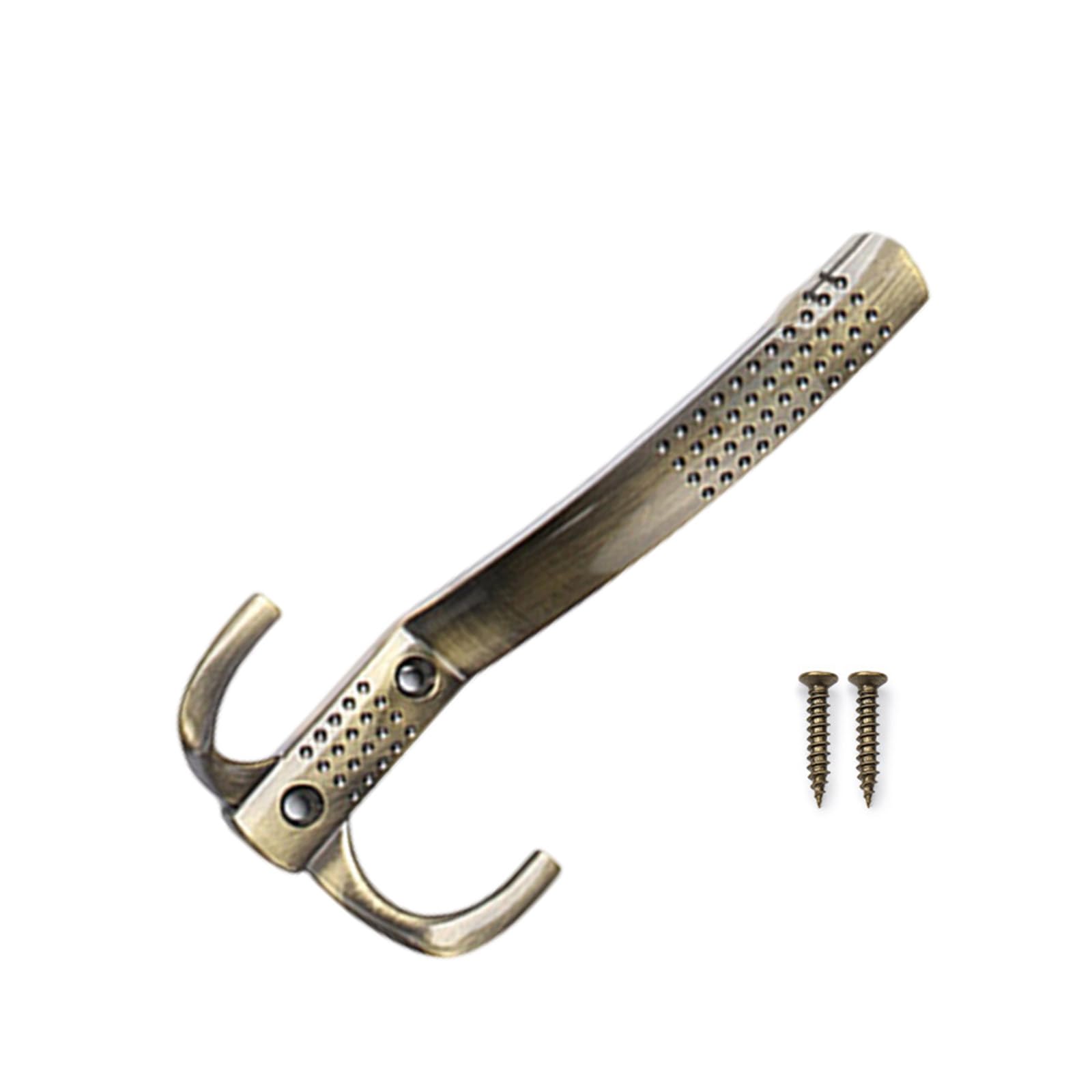 Hdoytxxm Green Gulas Zincs Alloy Coat Hook Wall Mounted Towel Hanger Robe Double Prong Hat Hardware Metal Hardware