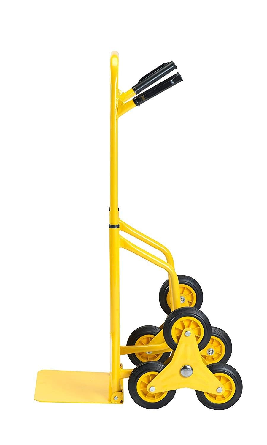 Stanley FT521 Diable Pliant - Chariot de Transport avec 6 Roues de Diable - Max. Capacité de Charge 120KG - Métal - 68 x 49 x 113 CM - Pliable