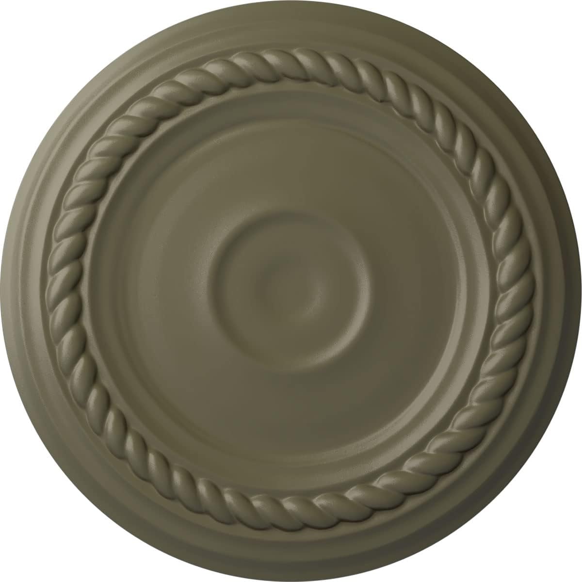 Ekena Millwork CM07ALSSF 7 7/8"OD x 3/4"P Small Alexandria Ceiling Medallion, Spartan Stone